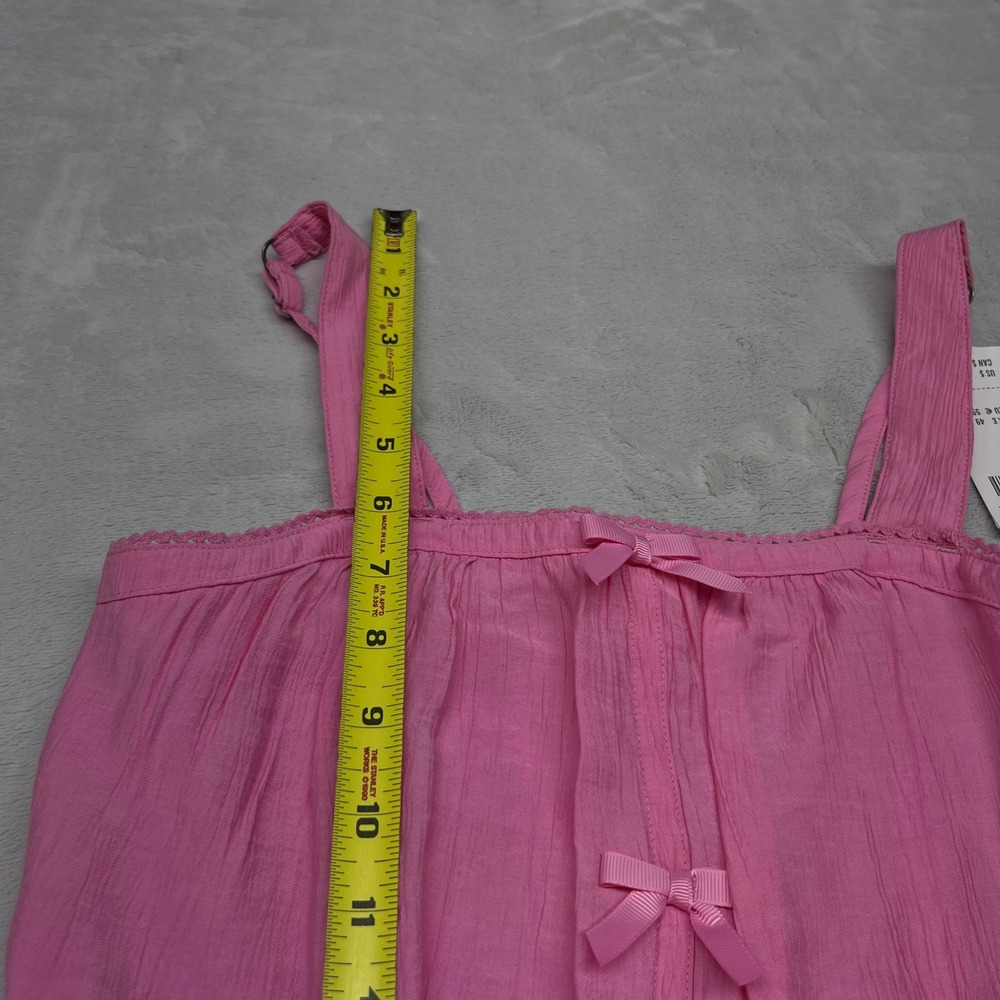 Abercrombie Kids Tiered Maxi Girls Dress 13/14 Pink Smocked Bow - Picture 5 of 13